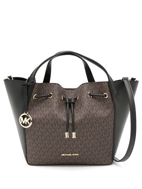 michael kors drawstring bucket purse|Michael Kors phoebe large tote.